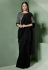 Black lycra draped party wear saree  5308